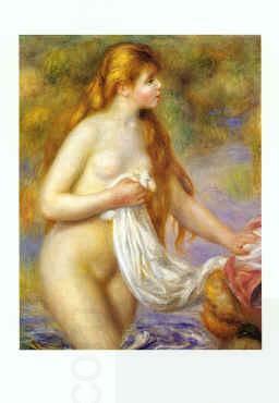 Pierre Renoir Bather with Long Hair China oil painting art